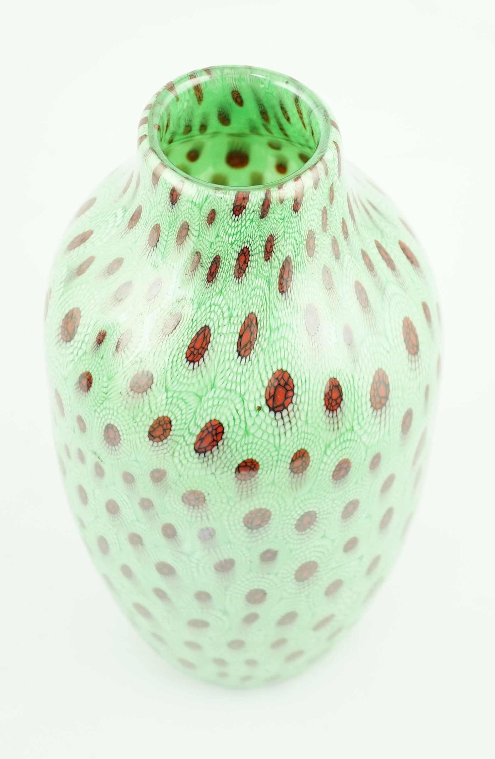 Vittorio Ferro (1932-2012), a Murano glass Murrine vase